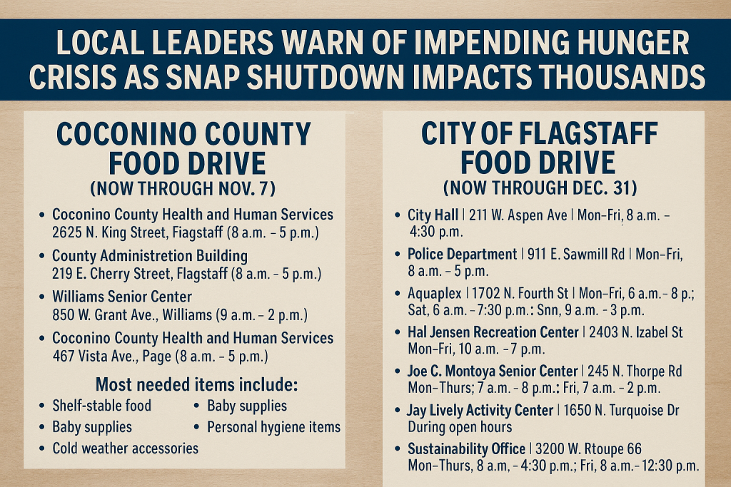 Coconino County and City of Flagstaff Launch Food Drives