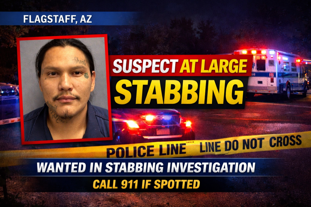 Flagstaff Police Looking For Stabbing Suspect