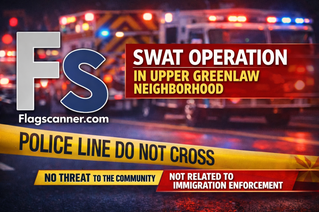 SWAT Activity in Flagstaff Upper Greenlaw Neighborhood This Morning