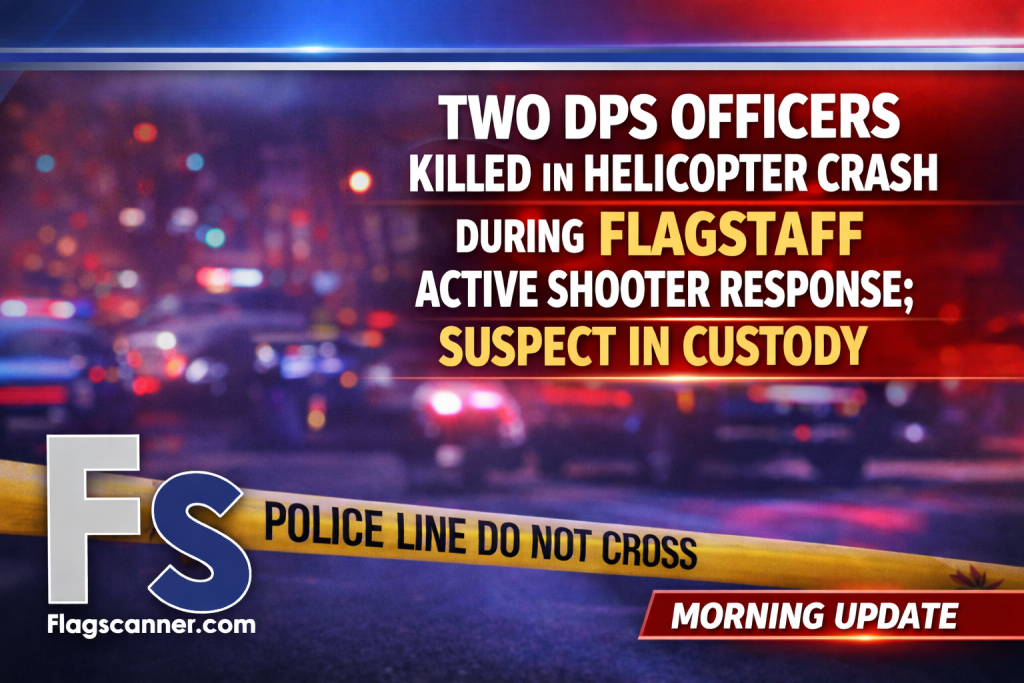 UPDATE: Two DPS Officers Killed in Helicopter Crash During Flagstaff Active Shooter Response; Suspect in Custody