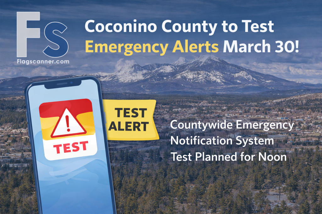 Coconino County to Conduct Countywide Emergency Alert Test March 30