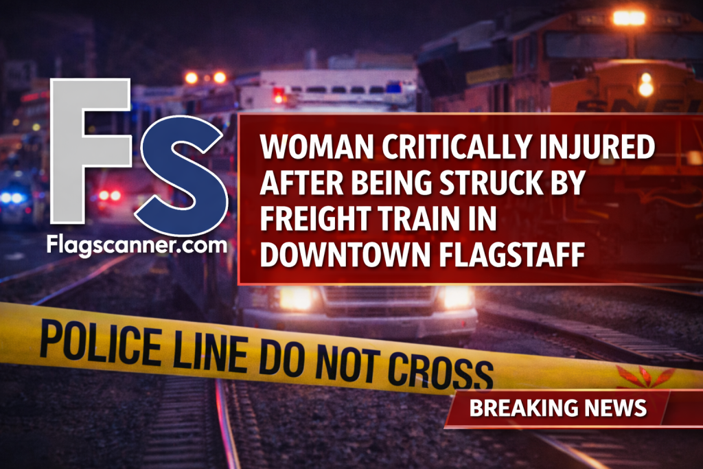 BREAKING: Woman Critically Injured After Being Struck by Freight Train in Downtown Flagstaff