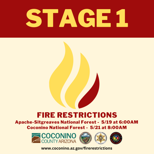 Stage 1 Fire Restrictions Taking Effect Across Flagstaff Area Next Week Amid Dry, Windy Conditions